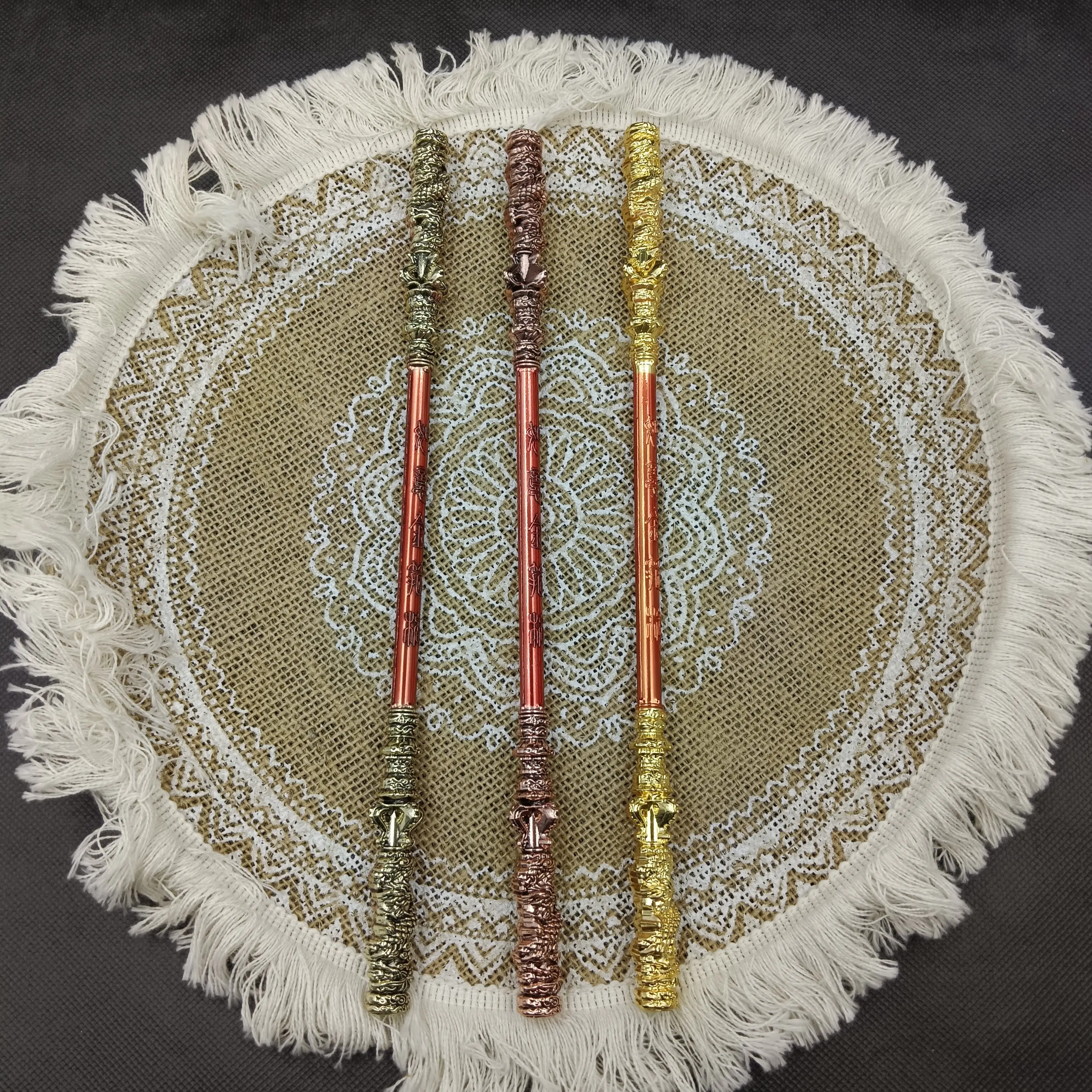 Custom color popular explosive game Hot Game 30cm Metal Weapon Model Toy Monkey King Bar Black Myth WuKong Weapon1:1 restore