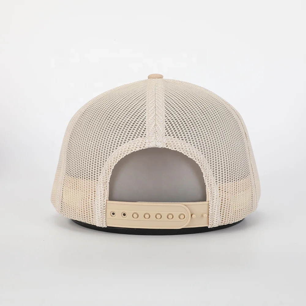 Wholesale Custom Embroidery Logo Mesh Gorras BSCI High Quality 6 Panel Trucker Cap Sports Mens Camel 100% Cotton Classics Hat