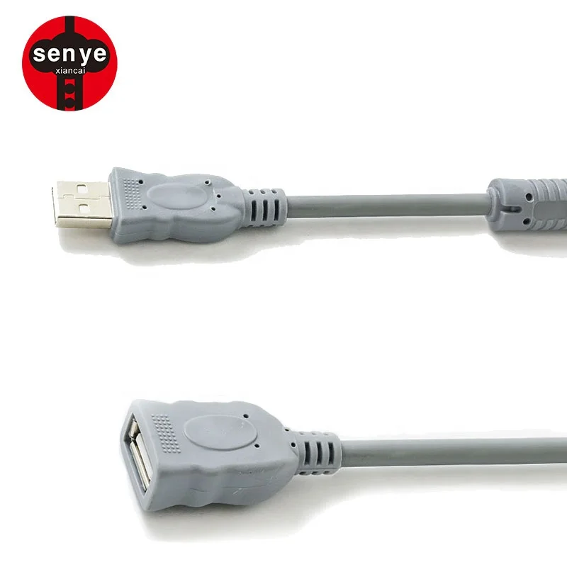 3 м высококачественный кабель USB 2,0 серый удлинитель USB