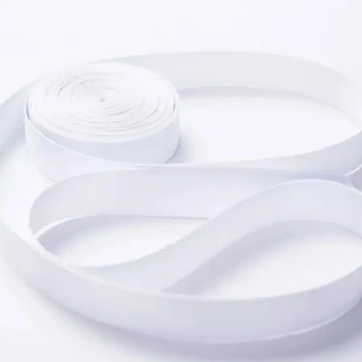 White lanyard rolls polyester webbing raw material fabric sublimation printing satin ribbon 10mm/12mm/15mm/20mm/25mm