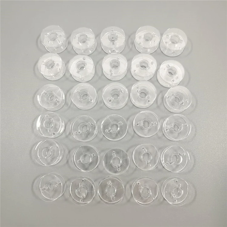 25pcs/set 2518P Empty Bottom Thread Bobbin Set for Home Sewing Machine Storage Box Included