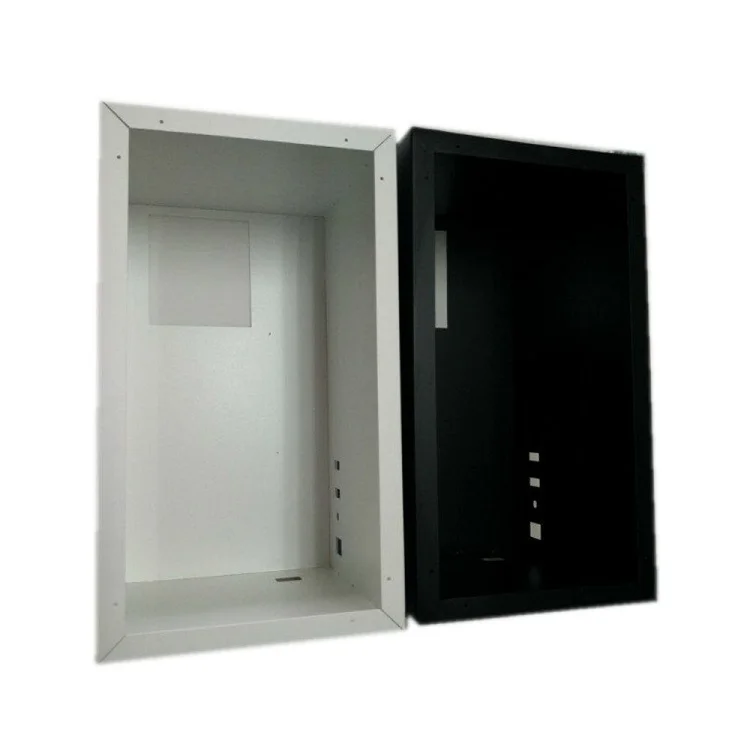 Высококачественный алюминиевый корпус с порошковым покрытием электрофорез черные штамповочные детали для промышленного DVD DVR Circuit Box