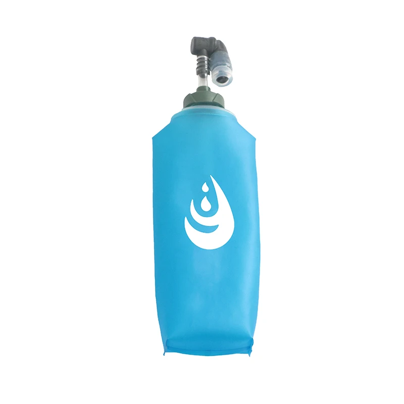 500ml Bpa-free Soft Flask Folding Collapsible Rotatable Bite Valve Tpu Water Bottle