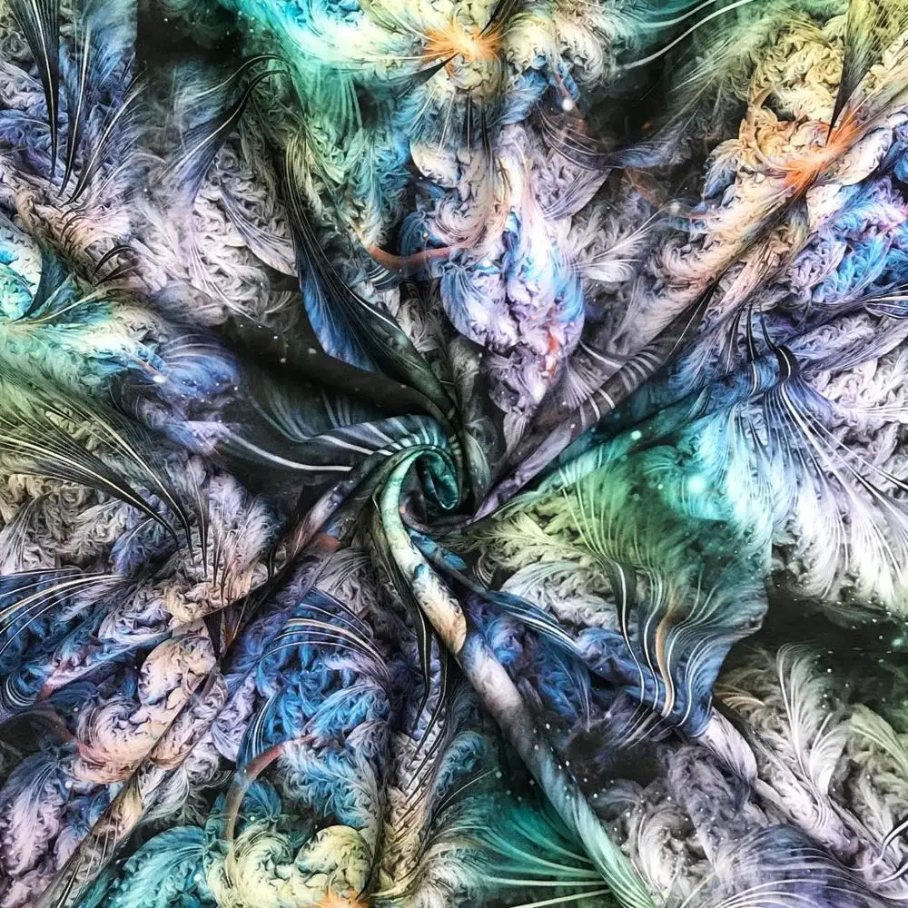 Animal Print Leopard Custom Digital Printed China Designer 100% Rayon Fabric