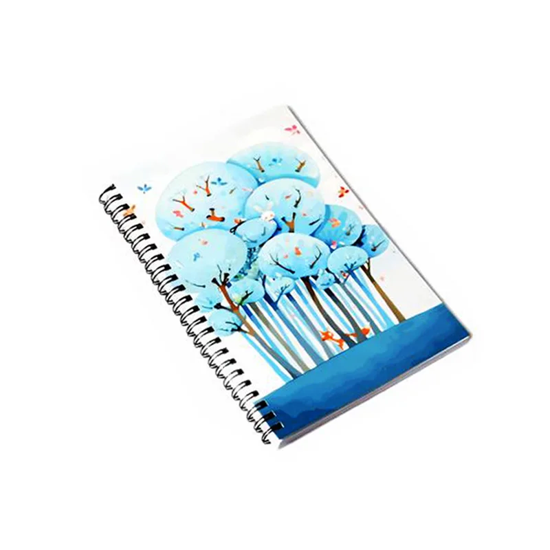 Qualisub персонализированный A5 размер пустой картонный чехол спиральные катушки тетрадь сублимационные журналы пустые спиральные катушки тетрадь