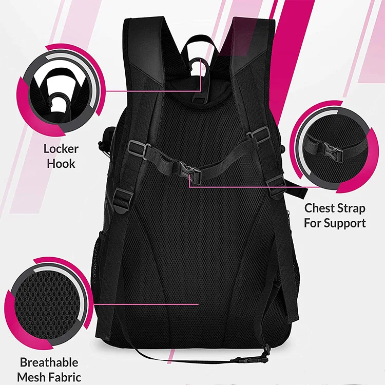 Field Hockey Equipment Shoes Compartment Travel Double Lacrosse Hockey Bag Backpack