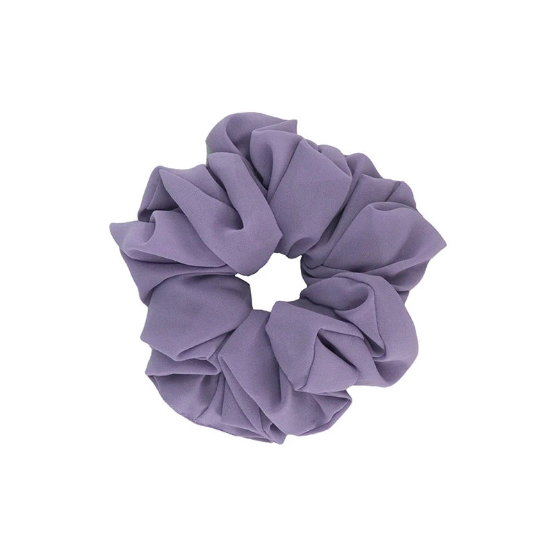 2022 new design chiffon scrunchies stretchy chiffon hair scrunchies elastic chiffon hair band for women