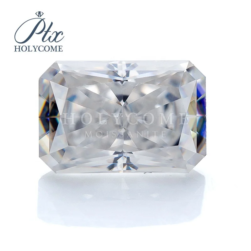 Hot sale 5*7MM D COLOR GRA certificate Crushed ice cut Radiant moissanite  stone loose gemstone  moissanite