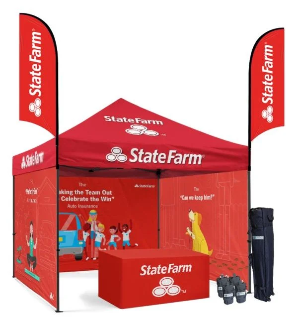Custom Printed Pop Up Canopy Tent Waterproof Outdoor Advertising Gazebo Marquee Tent Folding For Event