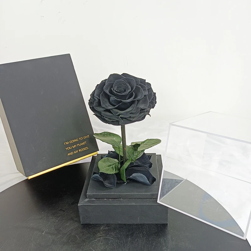 Акриловая коробка для розы SUMFLORA лидер продаж на Amazon товары forever rose производство акриловых консервированных роз рождественского декора