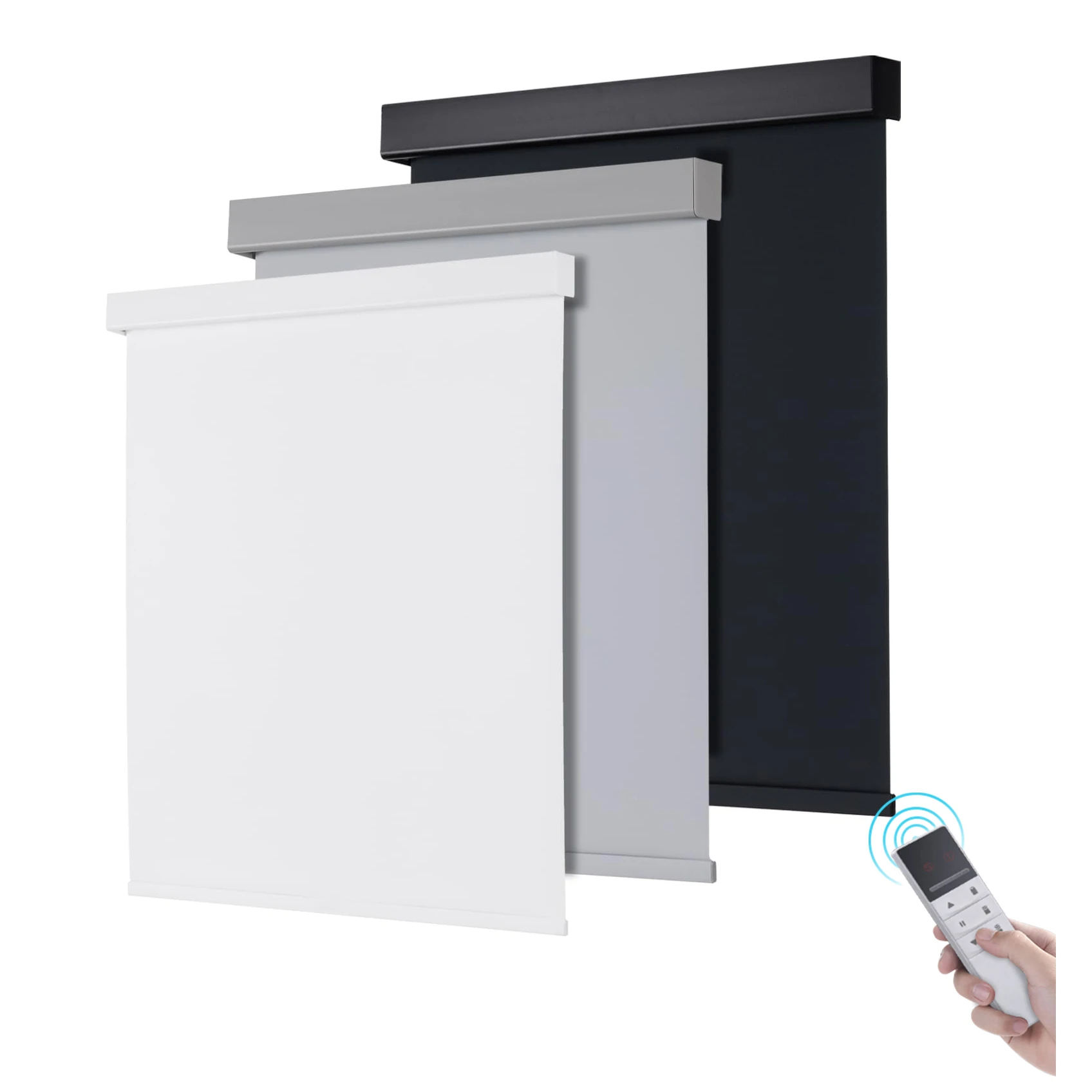 Customized Electric Roller Shades Remote Control Zigbee Tuya Google Smart Motorized Roller Blinds for Window
