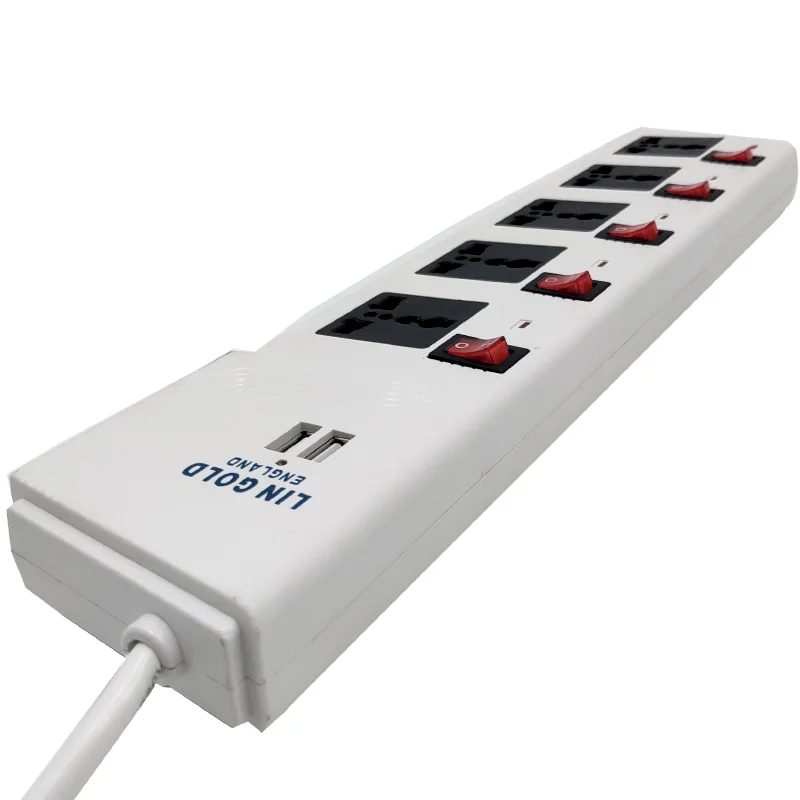2020 штепсельная розетка Великобритания с 2 USB-портами для