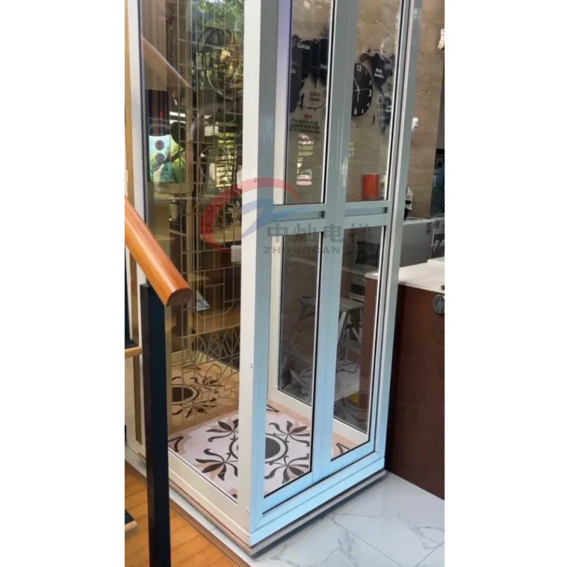 HOT sale 200kg 400kg Small Home Elevator Hydraulic Residential Villa Lift 2 Floor 4 Floor House Elevator For 1-5 Person