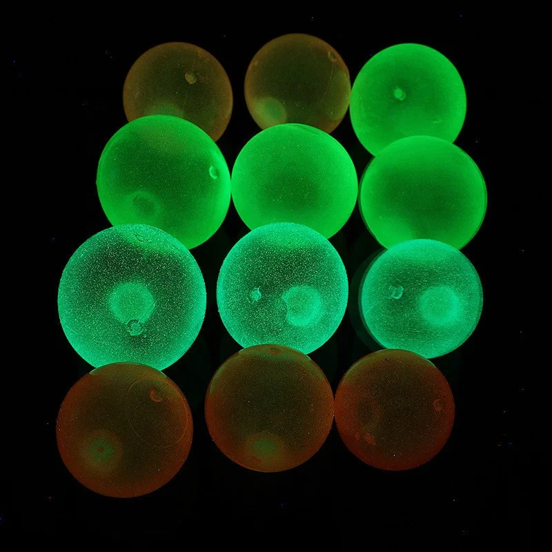Novelty Glow In Dark 3-10cm Stress Relief TPR Funny Stick Wall Ball