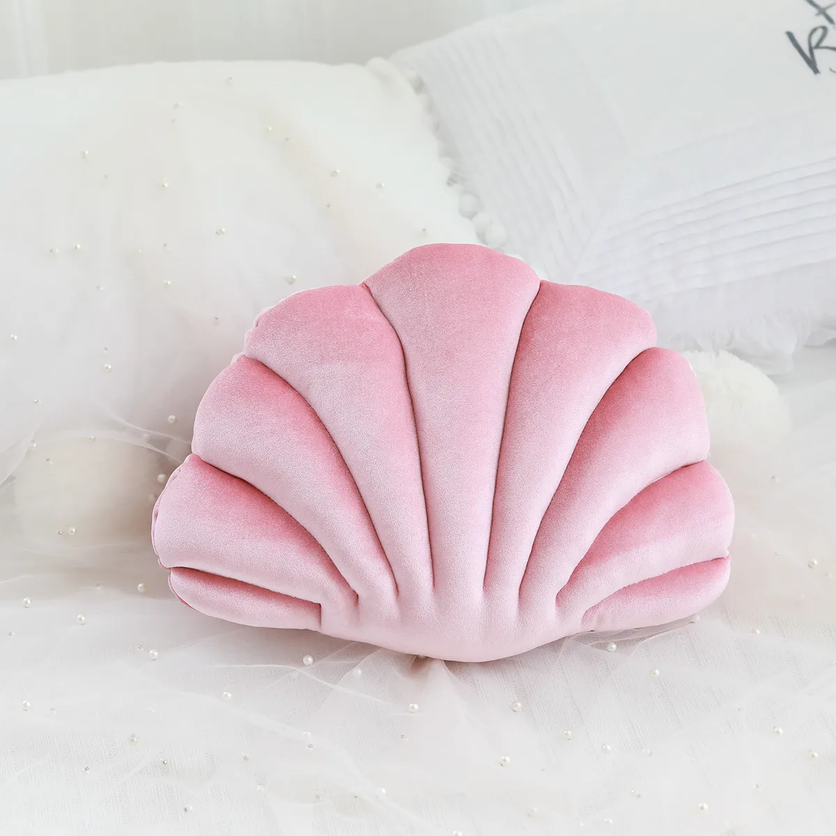 Creative Shell Pillow Plush Toy Car Sofa Cushion Office Decoration Cinema Photography Props