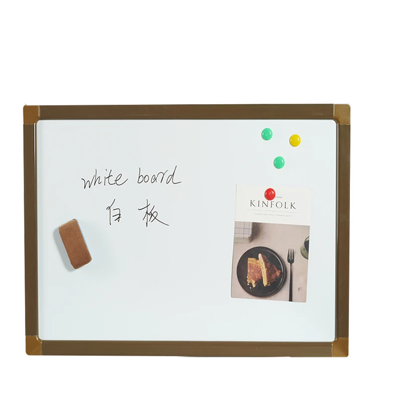 Magnetic office whiteboard school writing board with marker whiteboard with frame