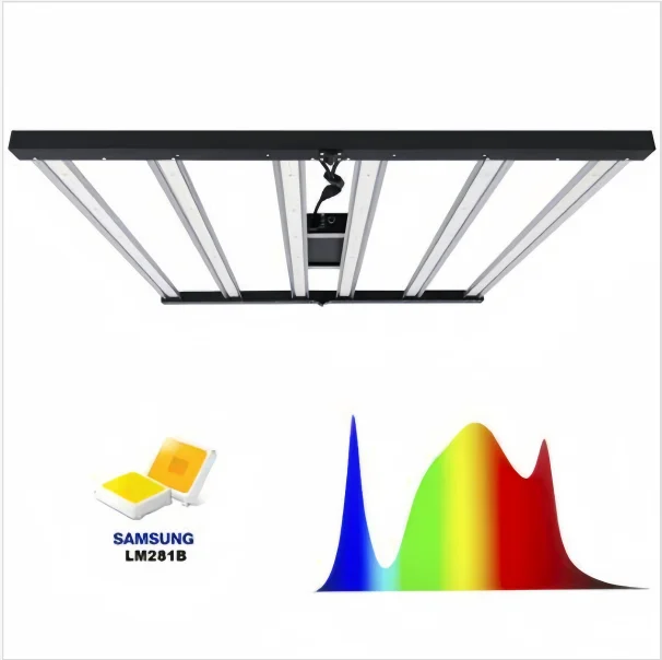 Very cost-effective 720W UV IR  plant growth light  Plant growth lights with high PPDF values Black shell plant growth light