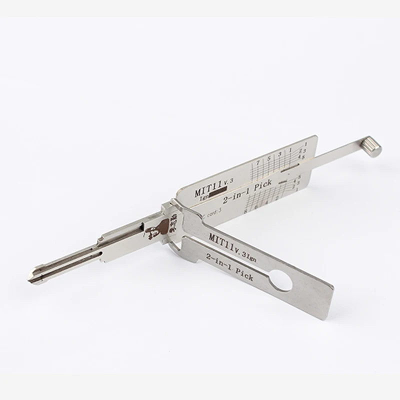 LISHI Tools MIT11 V.3 (8-CUT) 2-IN-1 Ign for Mitsubishi Ignition Lock Opening Car Door Locksmith Supplies Tool