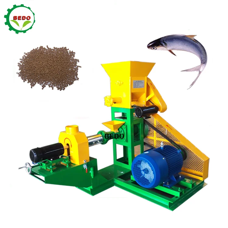 High Quality Floating Fish Feed Machine Price Fish Feed Twin Screw Extruder Processing Machine Provided