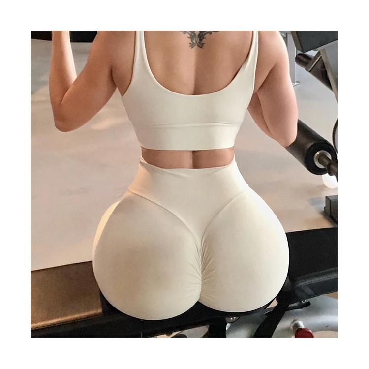 Scrunch Butt Lift Workout Leggings High Quality Naked-Feel Tummy Control Yoga Pant Female High Waist Gym V Shape Leggings