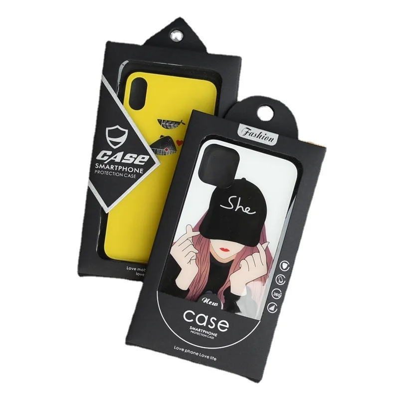 Custom Mobile Electronics Paper Mobile Case Pack Box Biodegradable Mobile Phone Case Packaging Cardboard