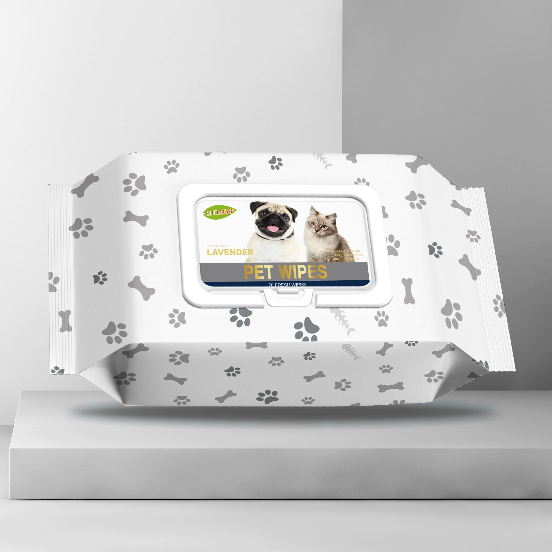 Wholesale per wipes cat and dogs to remover earwax ear mites ear cleaning deodorization wet paper towel wipes pet