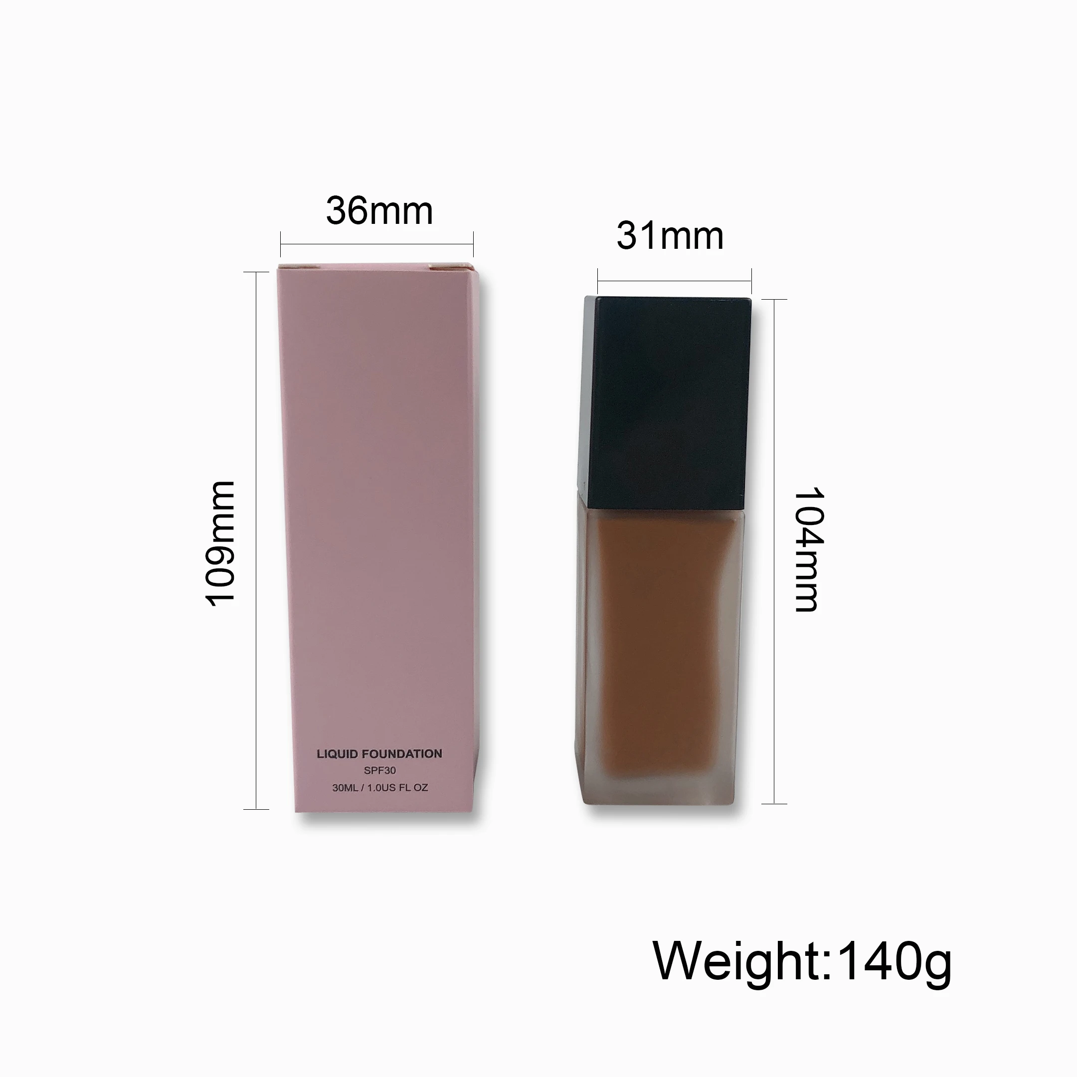 Full Coverage Foundation Makeup Liquid Cosmetics Natural Waterproof Sunscreen Matte Foundation For All Skins