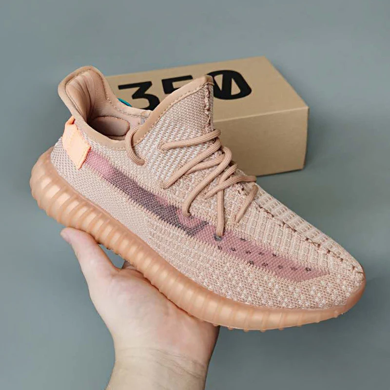 Оптовая продажа оригинальные брендовые кроссовки Yeezy 350 V2 дышащие для бега повседневные