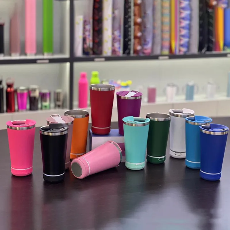 20OZ newest wine tumbler stainless steel beer tumbler with mini speaker reusable tumblers