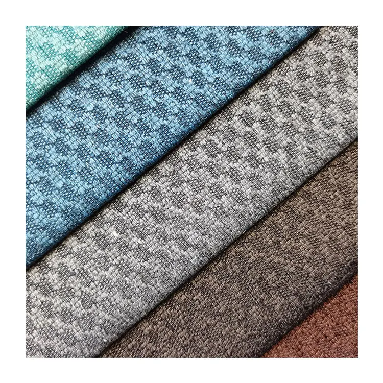 Home Textile Soft Linen Sofa Upholstery Fabric Polyester Linen Like Fabric For Sofa