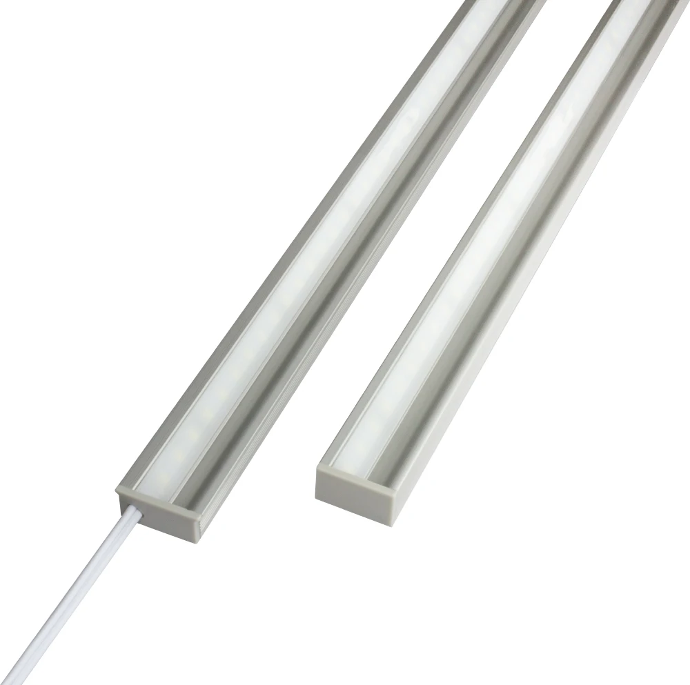 Rectangle Shape PC Diffuser Good Tenacity Cover Polarized Lighting Under Cabinet LED Profile Light Together with PIR Sensor