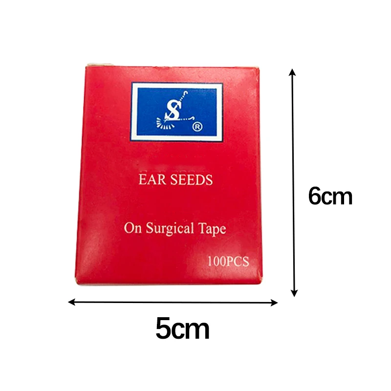 100pcs Ear Seeds Acupunctures Kit  Beads Therapys Auricular Ear Auriculotherapy Acupunctures Therapys Ear