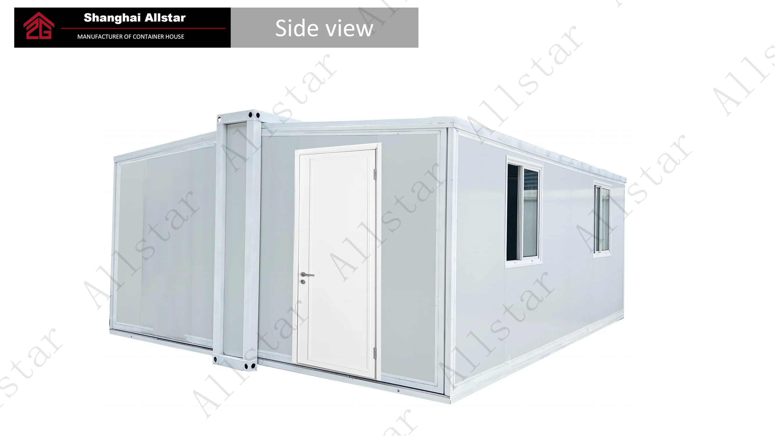 Prefabricated 39 M2 Modular House 2 Bedrooms Prefab Foldable Container Smart Homes Expandable Container House Customized Allstar