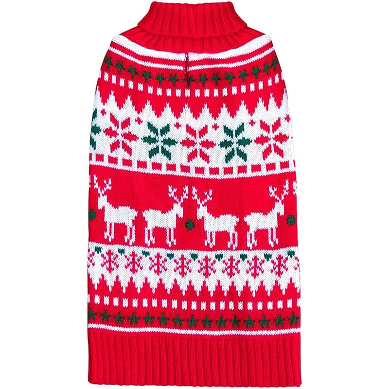 Jiangren Christmas style OEM/ODM customization dog knit sweater pet clothes