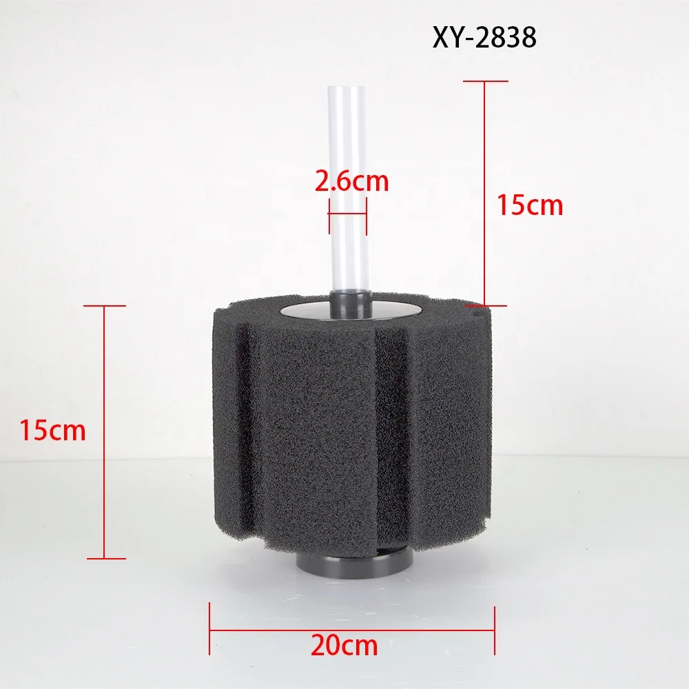 XINYOU XY-2837 XY-2838 Wholesale aquarium coarse sponge filter 20*15cm Bio Sponge Filter