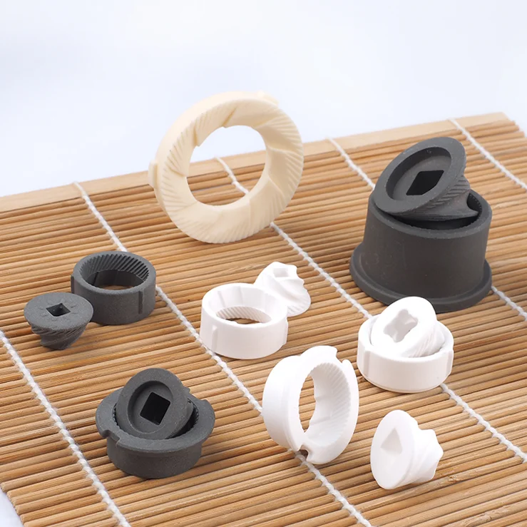 Fast Delivery 99% al2o3 white ceramic burr set, User friendly 85 al2o3 black good quality round coffee grinder burr