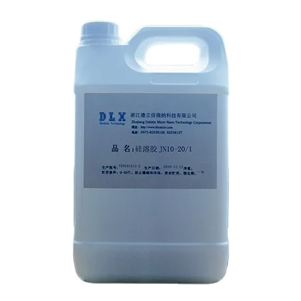 High purity JN10-20/1 sodium silica sol for cement curing agent and ceramics