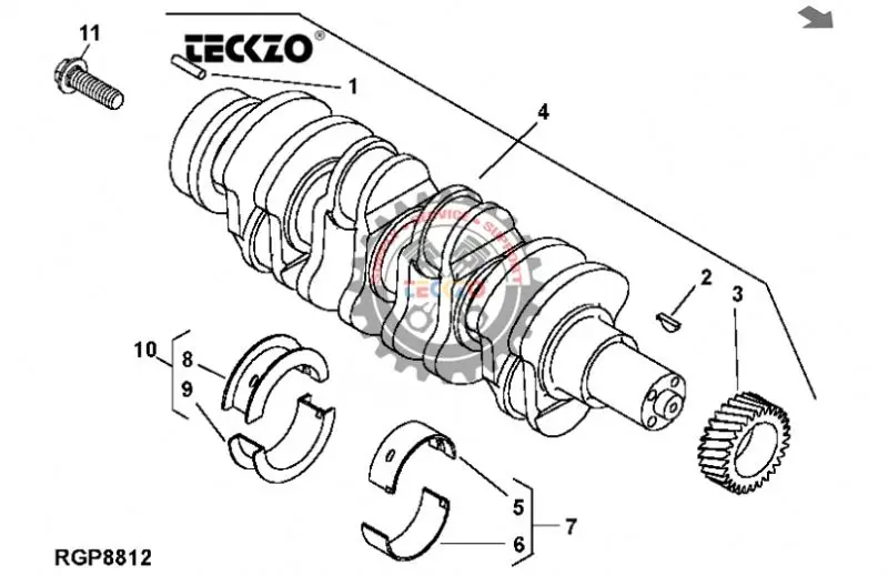 engine parts Gasket oil pan 6125 R519752 fit for John Deere