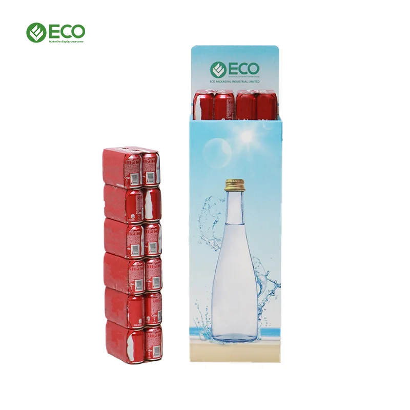 Пользовательские картонные безалкогольные напитки дисплей стенд Монстр энергетический напиток