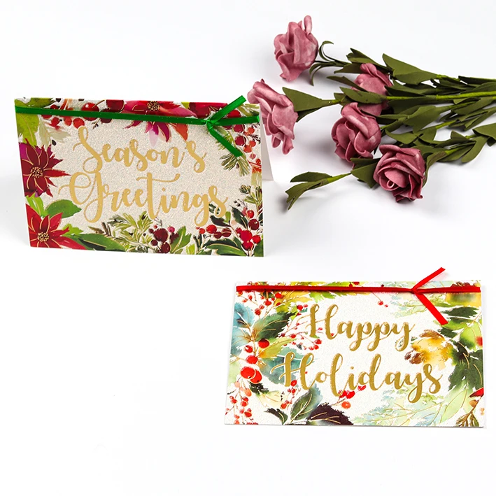 Подарочная открытка с рождественской елкой на заказ поздравительные открытки ручной работы