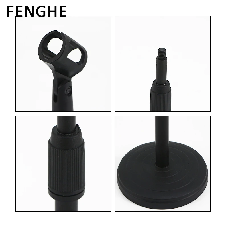 Wholesale Professional Adjustable Hand Lift Desktop Mic Stand Table Microphone Stand for Meetings Live Broadcast