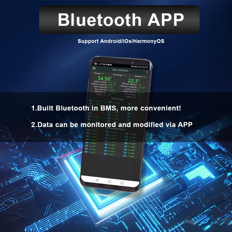 A-Warrior Active balance smart bms литий-Железный lifepo4 8S 24V jkbms 200a bluetooth 1A баланс системы управления