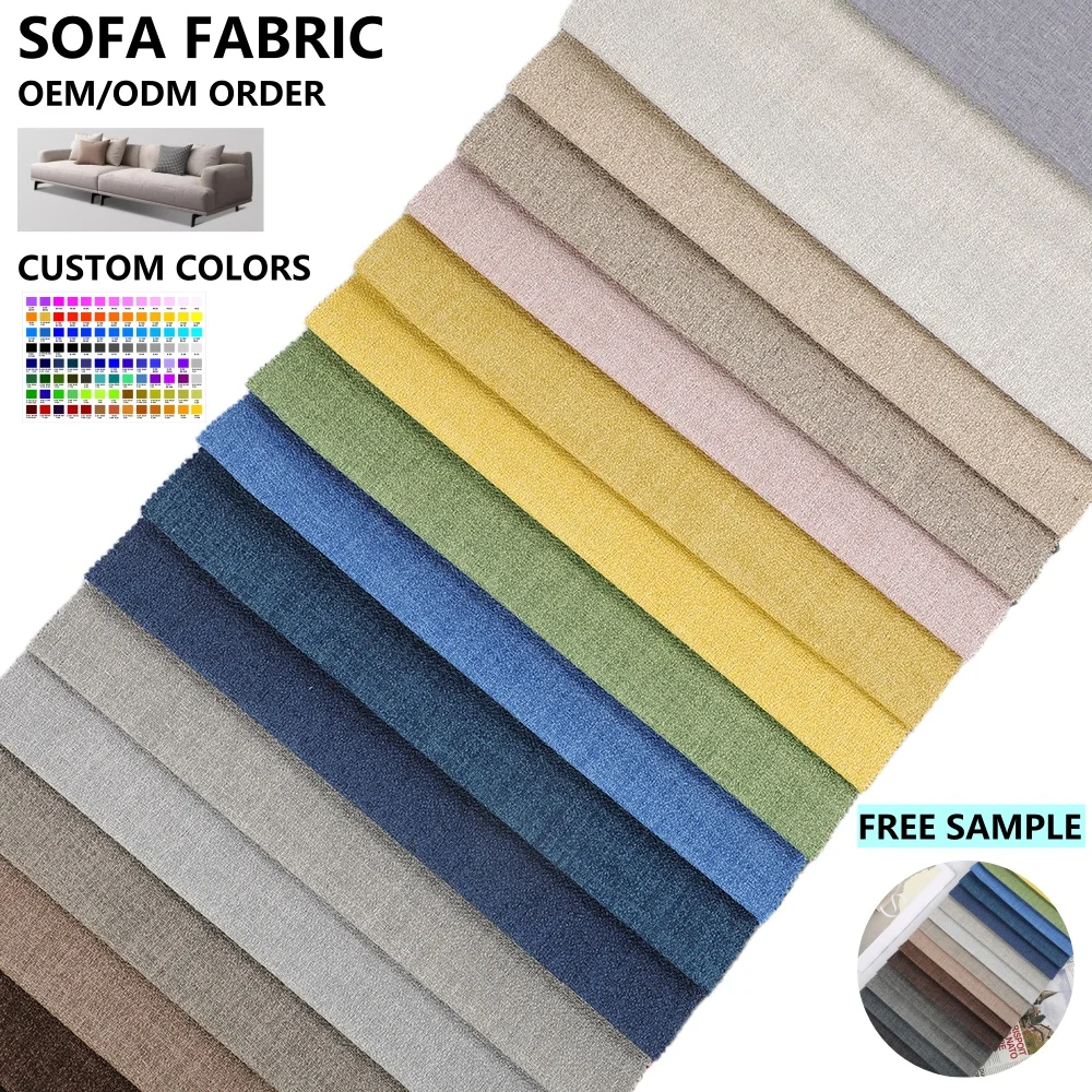High Quality 100% Polyester Luxury Sofa Fabric Dyed Pattern Classy Upholstery Material Wholesale