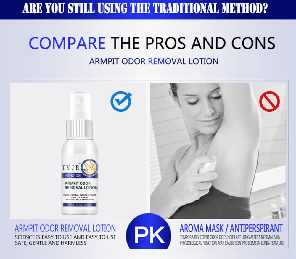 TYJR Herbs Women Man Spray Deodorant liquid Antiperspirant Stick Alum Deodorant Underarm Sweat Odor Clean Deodorants Spray