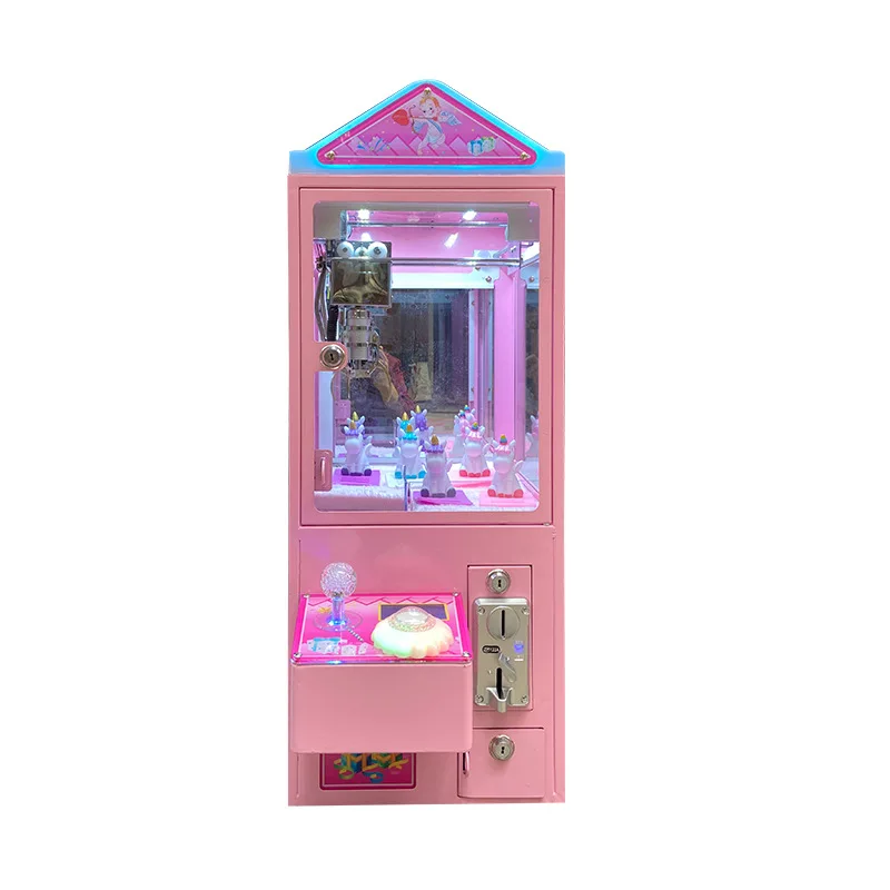 Mini Plush Toy Claw Crane Machine Kids Gifts Coin Operated Small Countertop