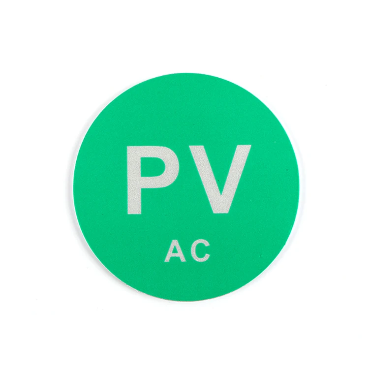 New Product Exquisite Workmanship Adhesive Sticker Abs Label Australia Standard PV Solar Label Kit