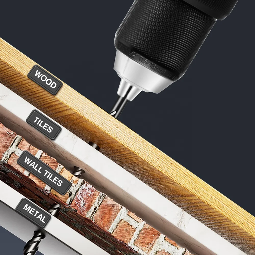 1500W Brushless Electric Impact Drill 20+3 Torque 3in1 Electric Screwdriver Hammer Drill Power Tools for Makita 18V Battery DIY