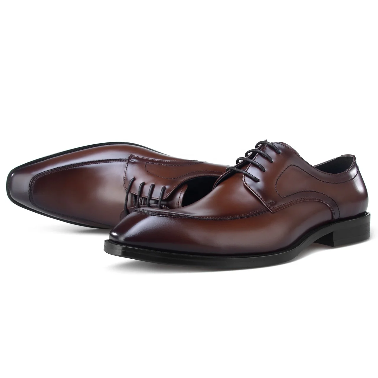 
Cow Leather Upper Anti-slip Rubber Outsole Not Grind Feet Shoe Leather Men Casual Formal Shoes 