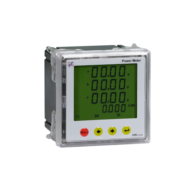 Electricity energy digital ampere volt watt hour meter LCD panel power monitoring kWh three phase meter multimeter for sale