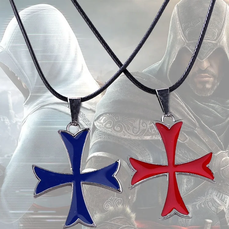 Game Accessories Series Assassination Assassin Creed Templar Cross Pendant Necklace